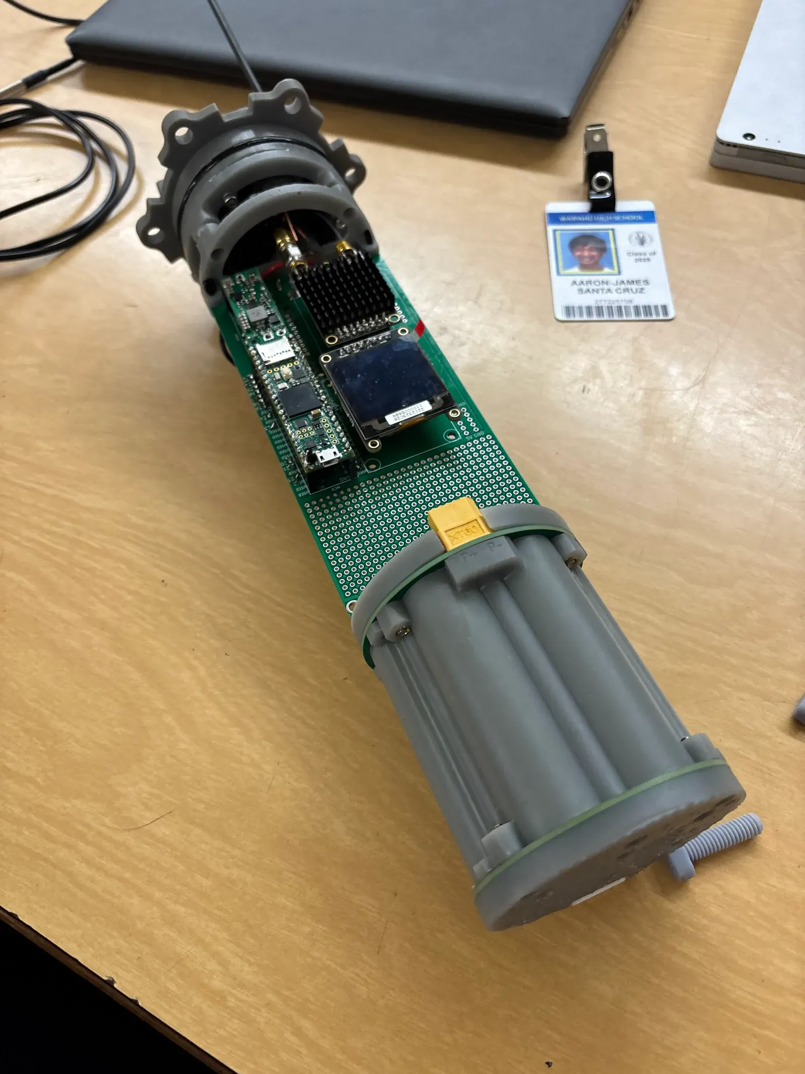 The assembled MiSo electronics sled