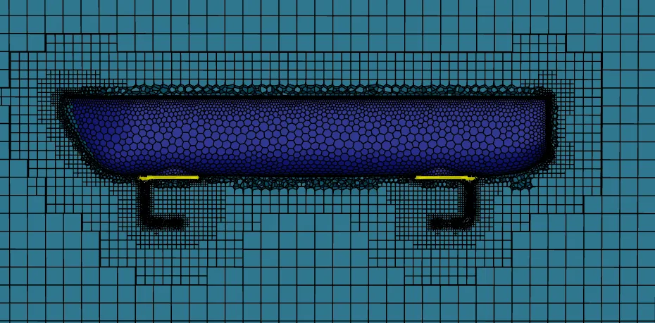 Mesh iteration 1 of the refinement study