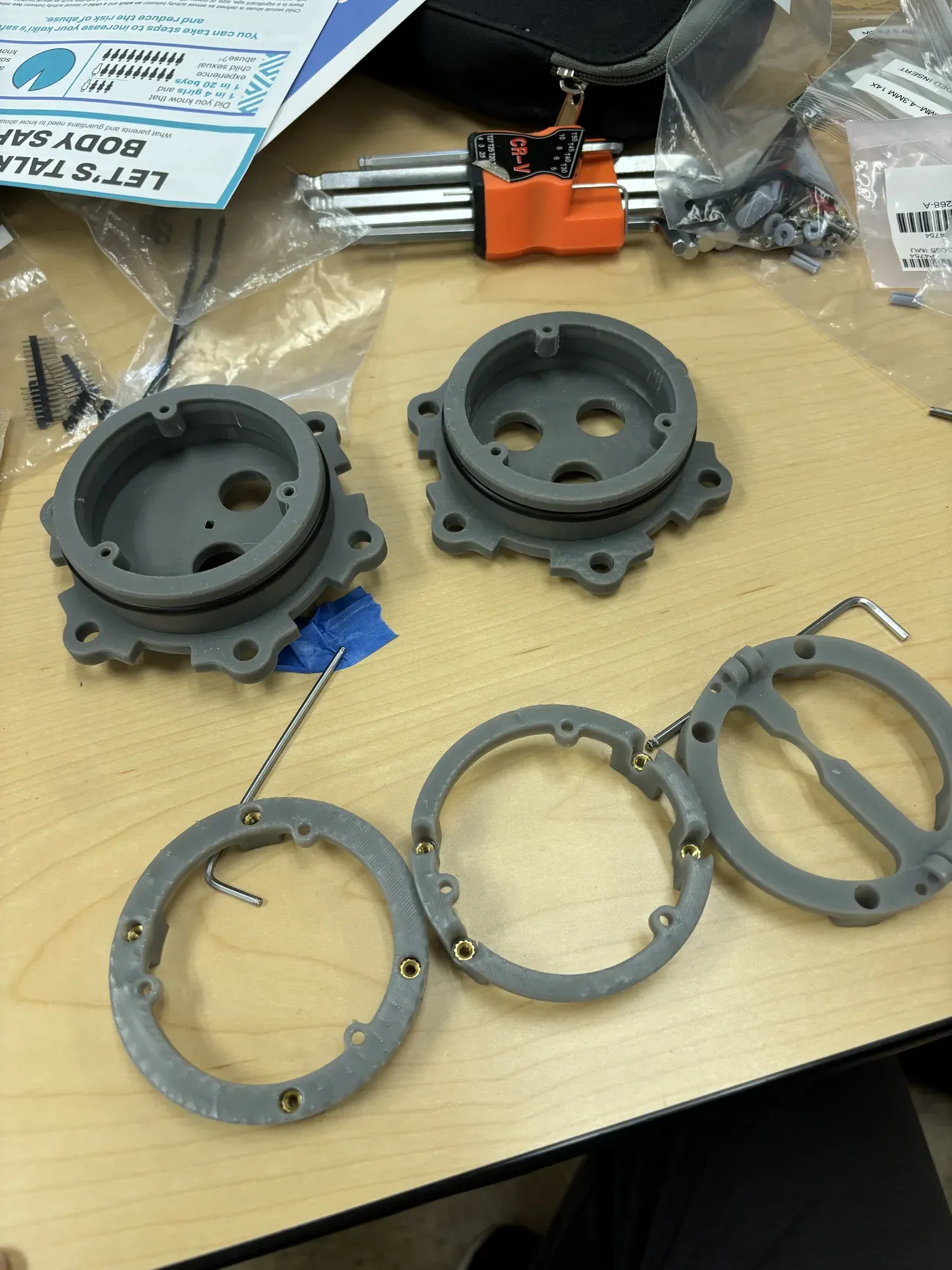 The MiSo resin-printed housing parts